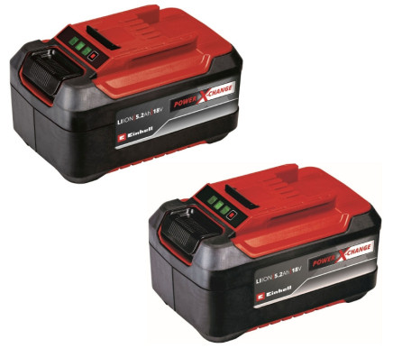 Акумулятори Einhell 2 шт 18V PXC Twinpack 5.2 Ah (4511526)
