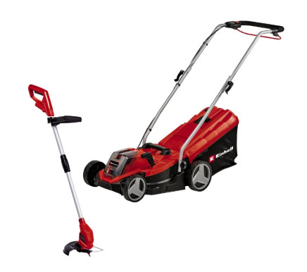 Газонокосарка і тример акумуялторні Einhell GE-CM 18/33 Li Set (3413262)