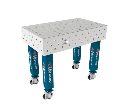 Зварювальний стіл PRO INOX на колесах 1000x600 mm fi16 mm Сітка 100x100 mm