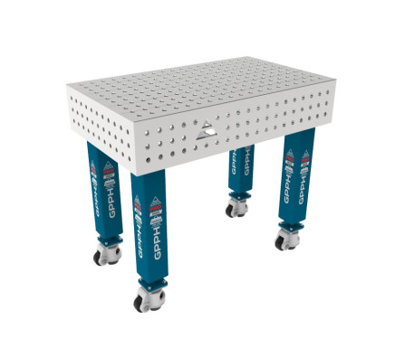 Зварювальний стіл PRO INOX на колесах 1000x600 mm fi16 mm Сітка 50x50 mm