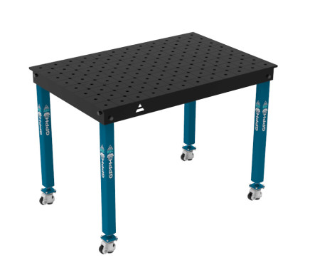Зварювальний стіл BASIC на колесах 1200x800 mm fi16 mm Сітка Діагональна