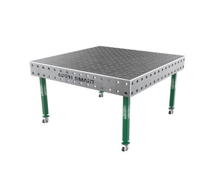 Welding table GPPH SMART 12 mm on wheels 1500x1480 mm fi28 mm Grid 100x100 mm