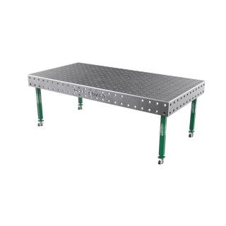 Сварочный стол GPPH SMART 15 мм на колесах 2400x1200 мм fi28 мм Сетка 100x100 мм