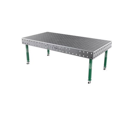 Сварочный стол GPPH SMART 15 мм на колесах 2400x1200 мм fi28 мм Сетка 100x100 мм