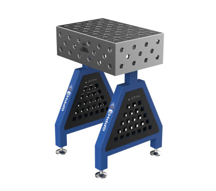 Зварювальна опора TRESTLE EXPERT на опорах 600x400x200 mm fi 28 mm Сітка Діагональна