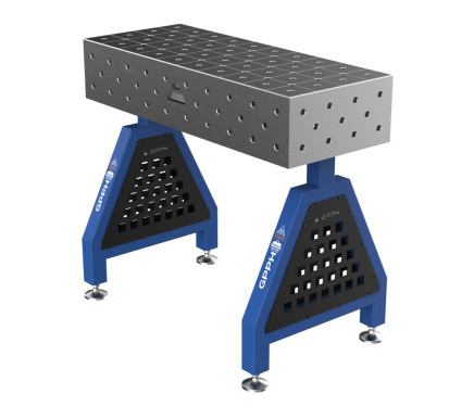 Зварювальна опора TRESTLE PLUS на опорах 1000x400x200 mm fi 16 mm Сітка Діагональна