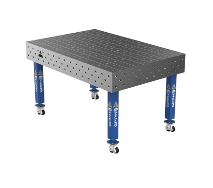 Зварювальний стіл PLUS на колесах 1500x1000 mm fi16 mm Сітка 100x100 mm
