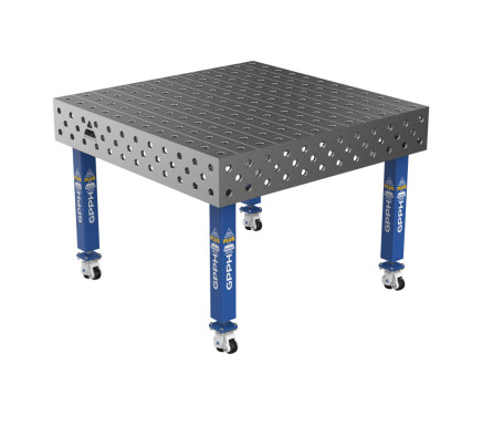 Зварювальний стіл PLUS на колесах 1200x1200 mm fi28 mm Сітка 100x100 mm