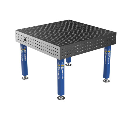 Зварювальний стіл PLUS на опорах 1200x1200 mm fi16 mm Сітка 50x50 mm