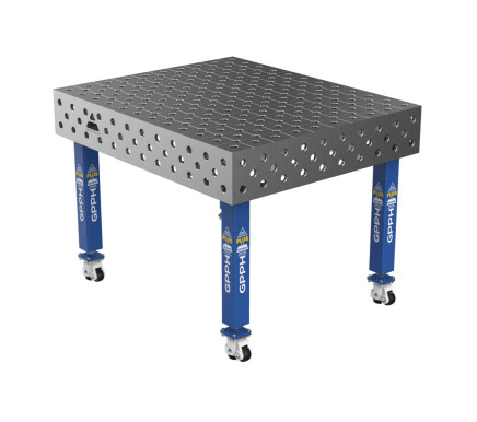 Зварювальний стіл PLUS на колесах 1200x1000 mm fi28 mm Сітка Діагональна