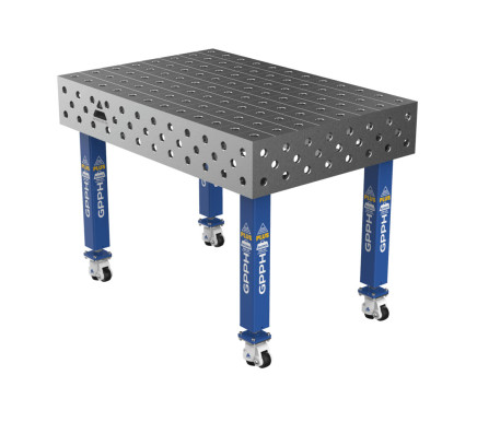 Зварювальний стіл PLUS на колесах 1200x800 mm fi28 mm Сітка 100x100 mm