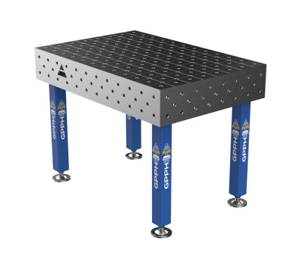Зварювальний стіл PLUS на опорах 1200x800 mm fi16 mm Сітка Діагональна