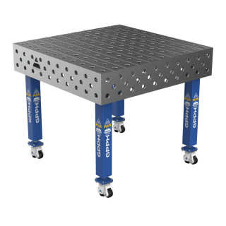 Зварювальний стіл PLUS на колесах 1000x1000 mm fi28 mm Сітка 100x100 mm