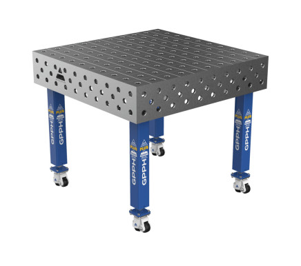 Зварювальний стіл PLUS на колесах 1000x1000 mm fi28 mm Сітка 100x100 mm