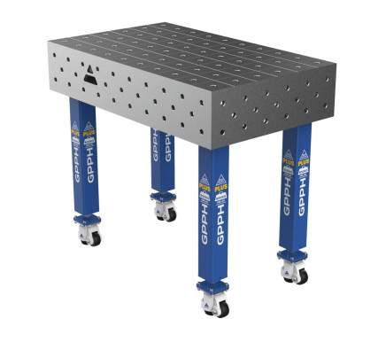 Зварювальний стіл PLUS на колесах 1000x600 mm fi16 mm Сітка 100x100 mm