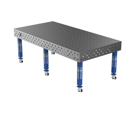 Зварювальний стіл PLUS на колесах 2400x1200 mm fi28 mm Сітка 100x100 mm