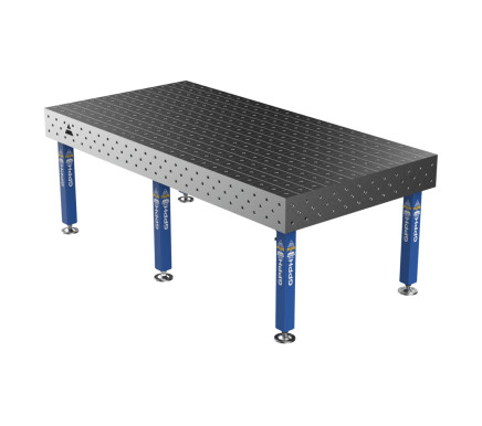 Зварювальний стіл PLUS на опорах 2400x1200 mm fi16 mm Сітка 100x100 mm