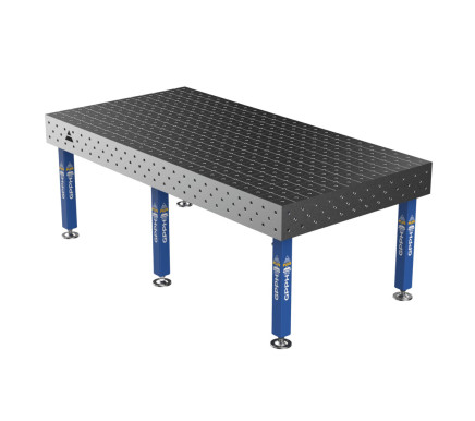 Зварювальний стіл PLUS на опорах 2400x1200 mm fi16 mm Сітка Діагональна