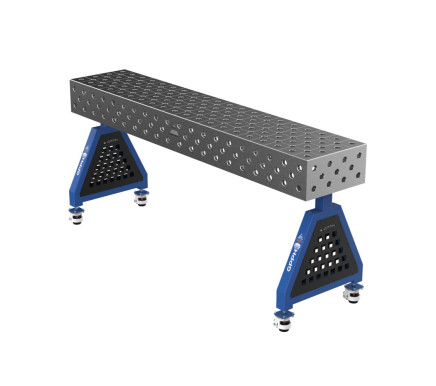 Зварювальна опора TRESTLE EXPERT на колесах 2000x400x200 mm fi 28 mm Сітка Діагональна