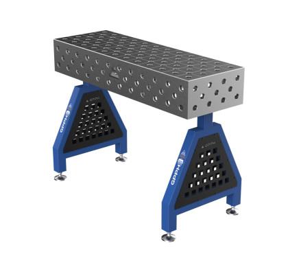 Зварювальна опора TRESTLE EXPERT на опорах 1200x400x200 mm fi 28 mm Сітка Діагональна