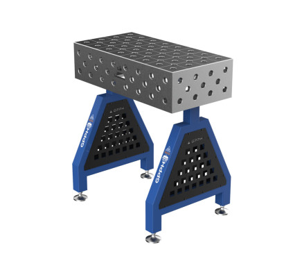 Зварювальна опора TRESTLE EXPERT на опорах 800x400x200 mm fi 28 mm Сітка Діагональна