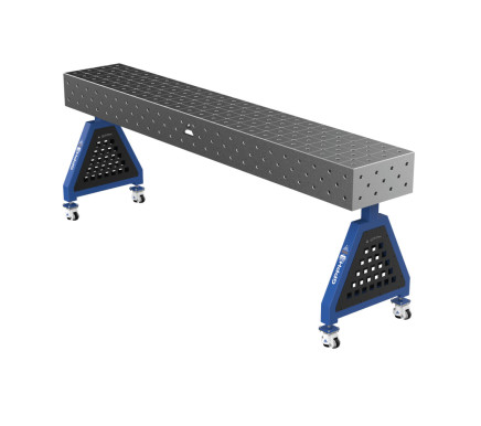Зварювальна опора TRESTLE PRO на колесах 2400x400x200 mm fi 16 mm Сітка Діагональна