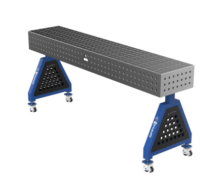 Зварювальна опора TRESTLE PRO на колесах 2000x400x200 mm fi 16 mm Сітка 50x50 mm