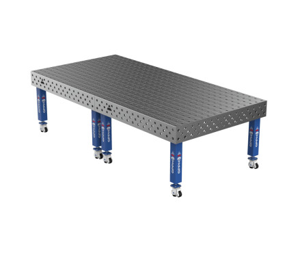 Зварювальний стіл PRO на колесах 3000x1480 mm fi28 mm Сітка 100x100 mm