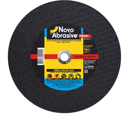 Круг відрізний NOVOABRASIVE 41 300 х 3,0 х 32 мм, по металу