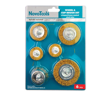 Набір щіток для дриля NovoTools, 6 шт.