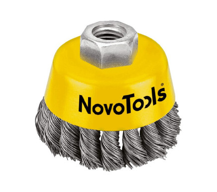 Щітка торцева NovoTools 75, плетений дріт