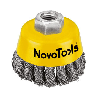 Щётка торцевая NovoTools 85, плетёная проволока