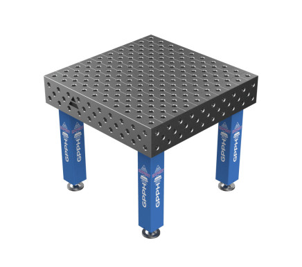 Зварювальний стіл EXPERT на опорах 1000x1000 mm fi28 mm Сітка Діагональна