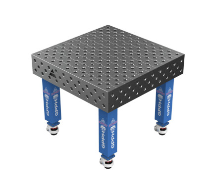 Зварювальний стіл EXPERT на колесах 1000x1000 mm fi28 mm Сітка Діагональна