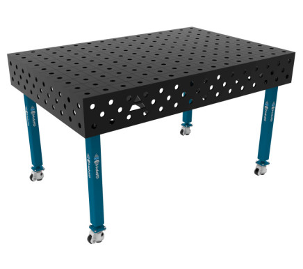 Welding Table ECO on Wheels 1500x1000 mm fi28 mm Grid 100x100 mm