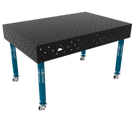 Welding Table ECO on Wheels 1500x1000 mm fi16 mm Grid 100x100 mm