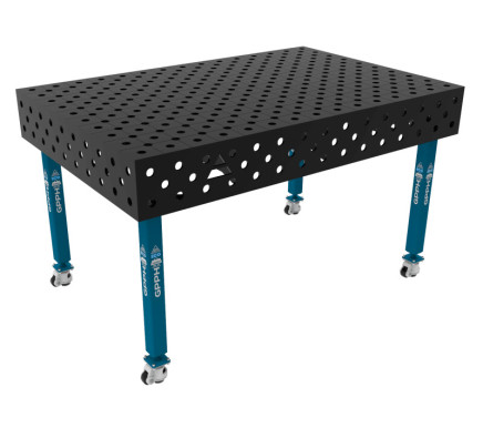 Welding Table ECO on Wheels 1500x1000 mm fi28 mm Diagonal Grid