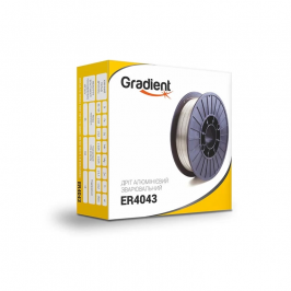 Алюмінієвий зварювальний дріт GRADIENT, ER4043, 0,8 мм, 2 кг