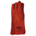 Protective gaiters, red suede, Haisser, reinforced