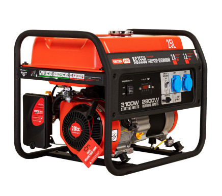 Gasoline generator 2.8/3.2 kW KG3550 manual start used, KVITKA PRO