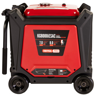 Генератор инверторный в корпусе 7,0/8,0 кВт KG8000iESAC (ручный+электр. пуск) под ATS, ЦВЕТ PRO