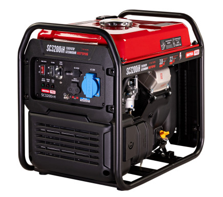 Генератор инверторный откр. типа 3,0/3,2 КВт SC3200iH ручной пуск, КВІТКА PRO