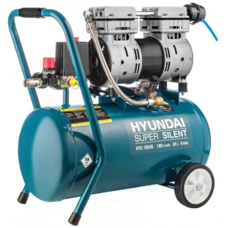 Oil-free compressor Hyundai HYC 1824S (1 kW, 180 l/min, 24 l)