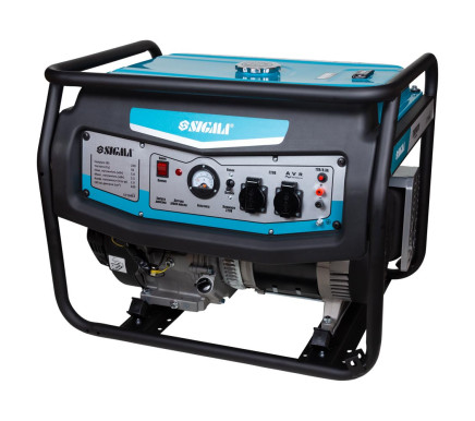 Генератор бензиновый 220В 5.0/5.5кВт 4-х тактный ручной запуск SIGMA