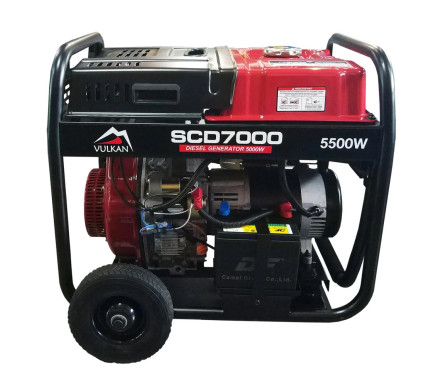 Генератор дизельный 5 кВт Vulkan SCD7000TЕ